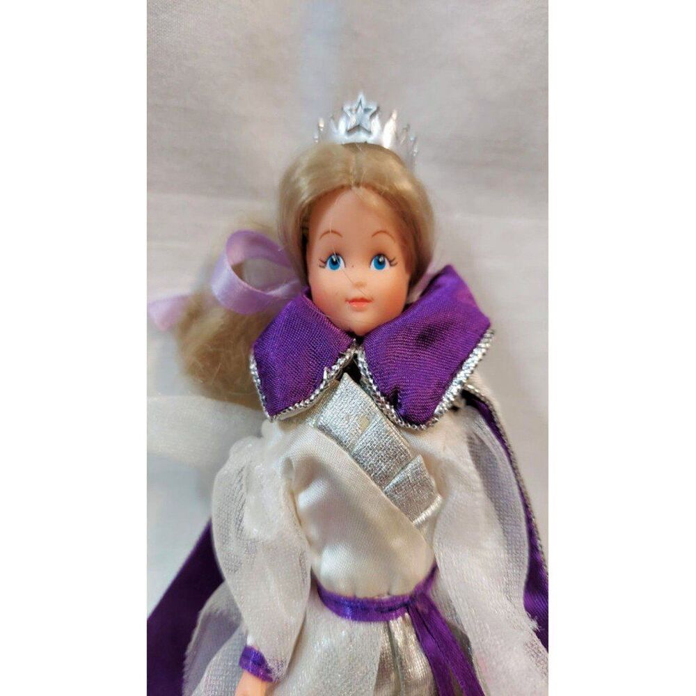 Princess Queen Doll 7" Movable Arms Legs with Cape & Crown *Read*